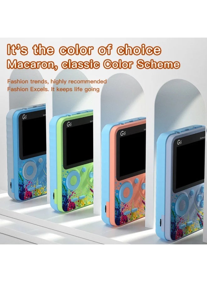 LOWHAT G5 3-Inch Full-Color Screen Handheld Retro Game Console with 500 Preloaded Games and Recharaeable Batterv - Image 3